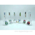 Glass Beaker Bongs with a flute on Pipe